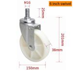 Medium Duty TPA Industrial Caster Wheels 6 Inch 250kg Load