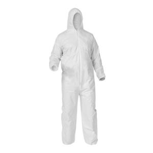 Quality White Disposable Protective Coveralls Dust Proof High Breathability wholesale
