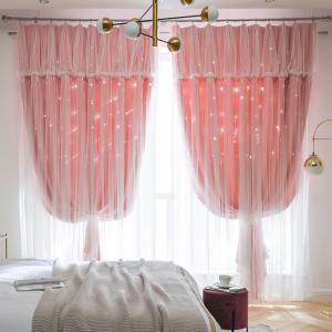 Quality Lightweight Curtain Sheer Fabric Pinstripe Drapery Linen Flame Retardant wholesale