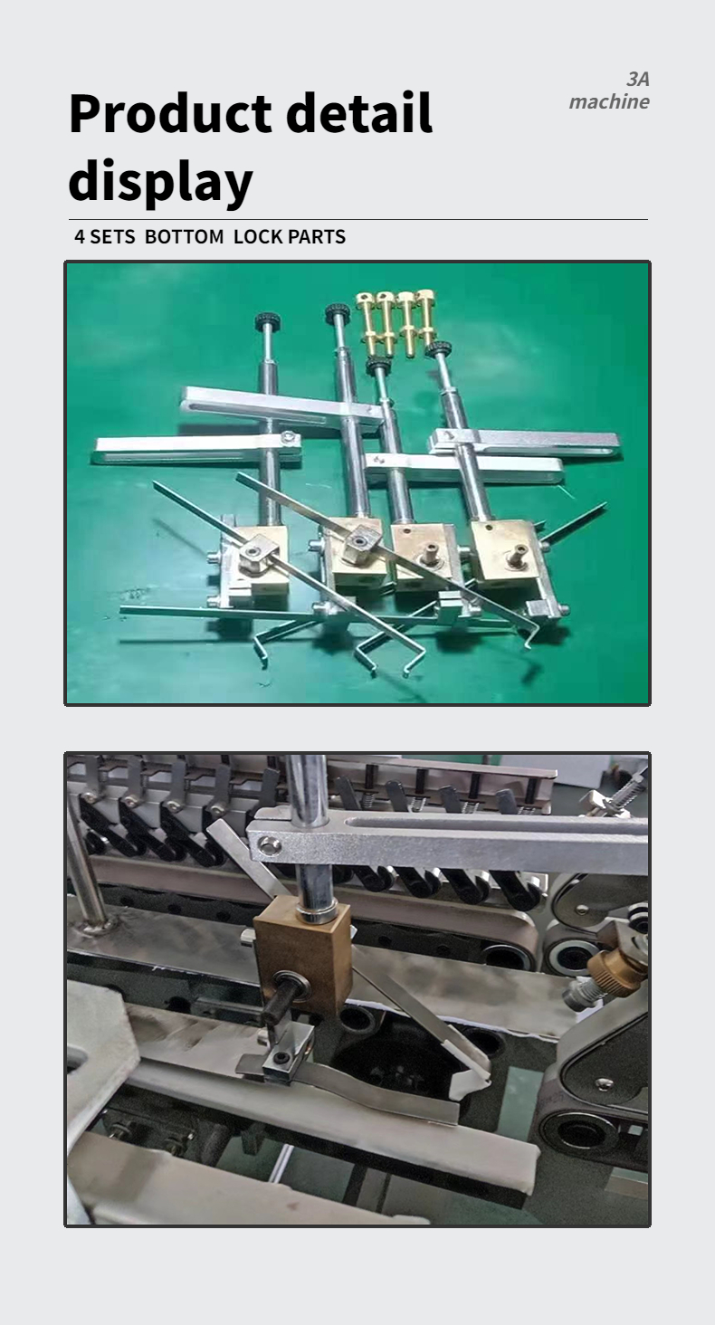 CQT900YG-2 Pre-Folded Bottom Lock Packaging Box Making Machine for High Productivity