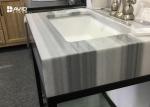 Turkey Marmaray White Marble Vanity Tops , Marble Kitchen Countertops