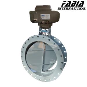 Quality 80mm 75mm 65mm Electric Carbon Steel Flanged Ventilation Butterfly Valve wholesale