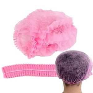 Quality Surgical Elastic Disposable Bouffant Cap White Mob Cap Beauty Salon Use wholesale