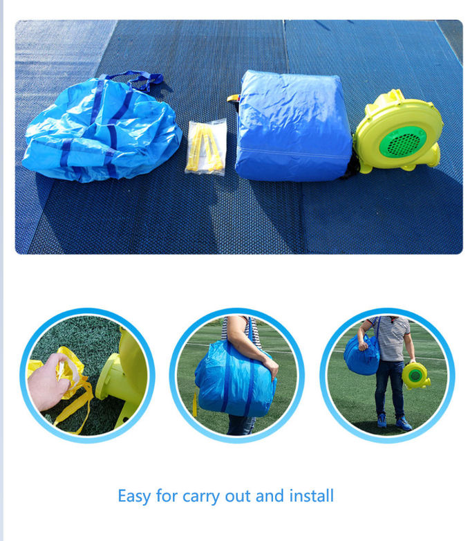 Quadruple Stitching Family Inflatable Bouncer With Pool