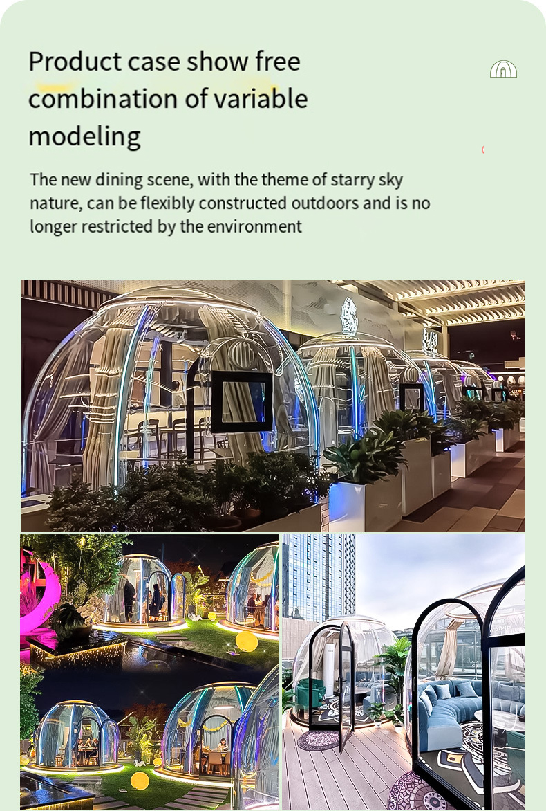 Star Room Transparent Tents For Outdoor Camping Bar Villa Hotel Bubble Room