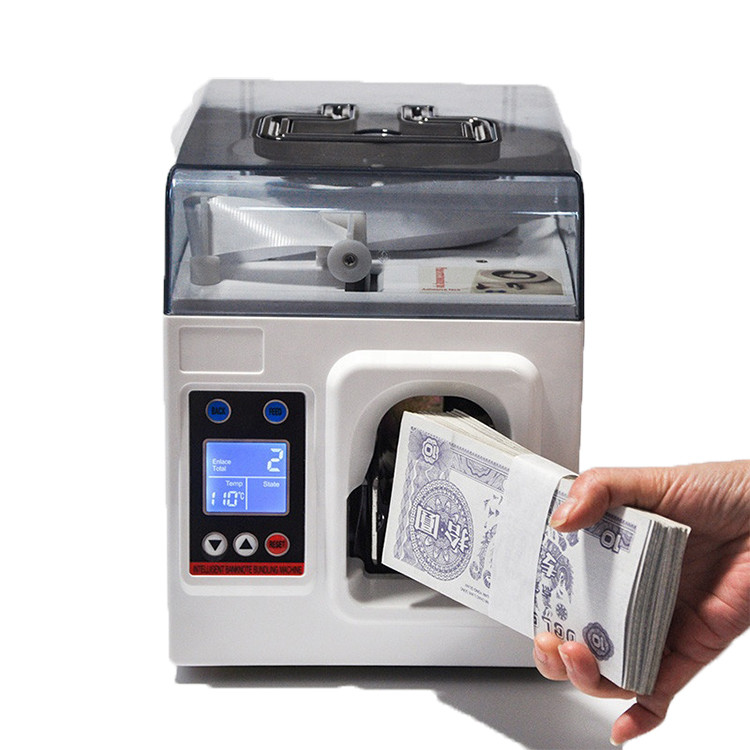 40MM bundling machine Automatic Banknote Banding Machine Strapping For Paper Money Collecting 220V binding machine