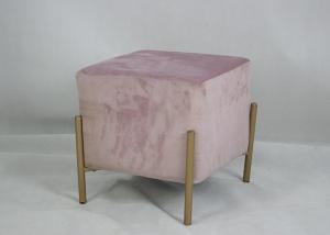 Quality 38cm Height 50KG Velvet Stool Chair For Bedroom wholesale