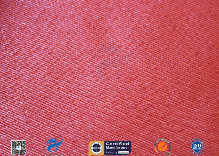 1010g Red Silicone Coated Fiberglass Fabric 1mm Electrical Insulation Durable