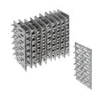 4" x 2" Flat Mending Plates Pronged Truss Plate Repair Tie for Roofing Trusses