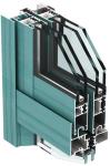 Custom Length Powder Coated Aluminum Profile Double Glasses Heat Insulation