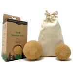 soft flexible Natural Cork Massage Ball , Wood Color Large Cork Ball