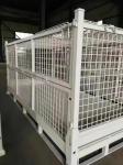 High quality industrial collapsible storage stacking galvanized euro metal steel