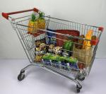European 240L Warehouse Shopping Trolley Powder Coating SGS Certificate