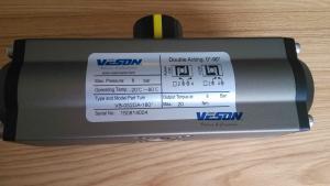 Quality Aluminum Alloy Pneumatic Drive Rack And Pinion Valve Actuator 3 Position wholesale