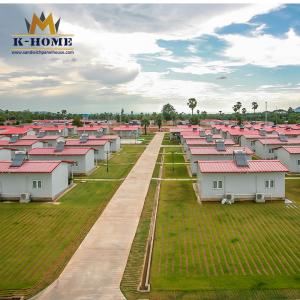 Quality Social Housing Sandwich Panel Prefab House For Emergency Shelter wholesale