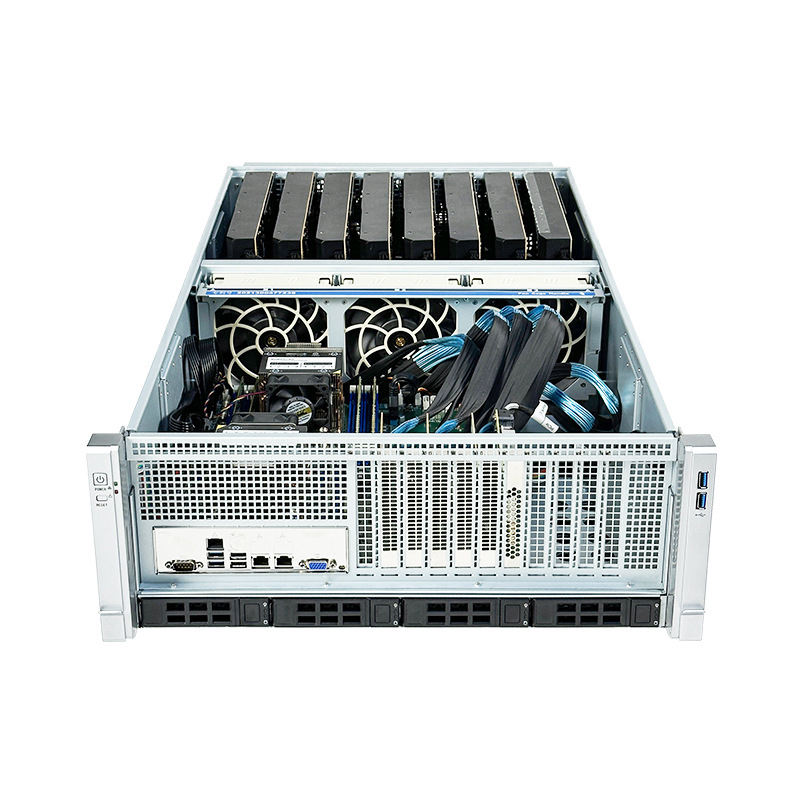 Original Servers Rack 4U 4GPU 8GPU 3090 4090 Graphic Cards Rendering Deep Learning AI Chassis 10 GPU Server Chassis