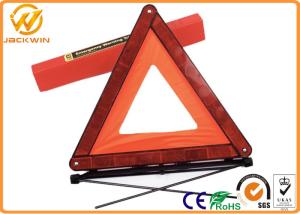 Quality Car Emergency Reflective Warning Triangle with 17”x17”x17” Size 530 gram Weight wholesale