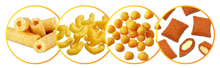 Food Processing Machine Automatic Core Filling Puffed Snack Extruder for Snack Making