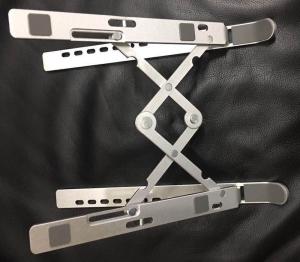 Quality CNC Lathe Machining 250g Tablet Reading Stand / Folding Macbook Stand Durable wholesale