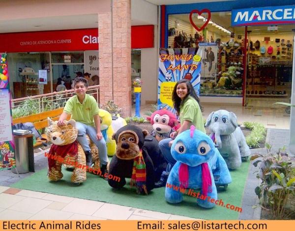 electric animal battery toy stuffed animals plush wheeel stuffed animals / ride