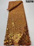 Senegal/ghana Lace for Dress Fashion Organza Lace Sequins Mesh African Lace