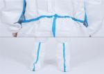 Customized Size Disposable Protective Suit Water Resistant White Color