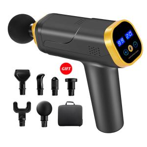 Quality Portable Deep Tissue Massage Gun 1200 - 3300rpm With LCD Screen wholesale