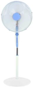 Quality 16 Inch Oscillating Electric Stand Fan 3 Speed Copper Motor With Mesh Grill Round Base wholesale