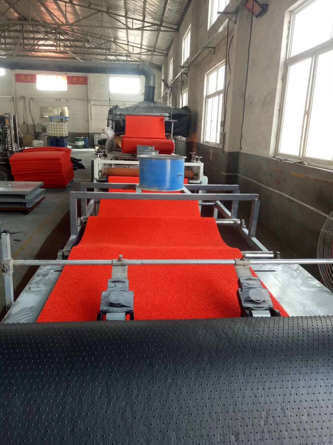 Plastic Coil Foot Mat Making Machine SJ-100*2 Extruder Stable Working
