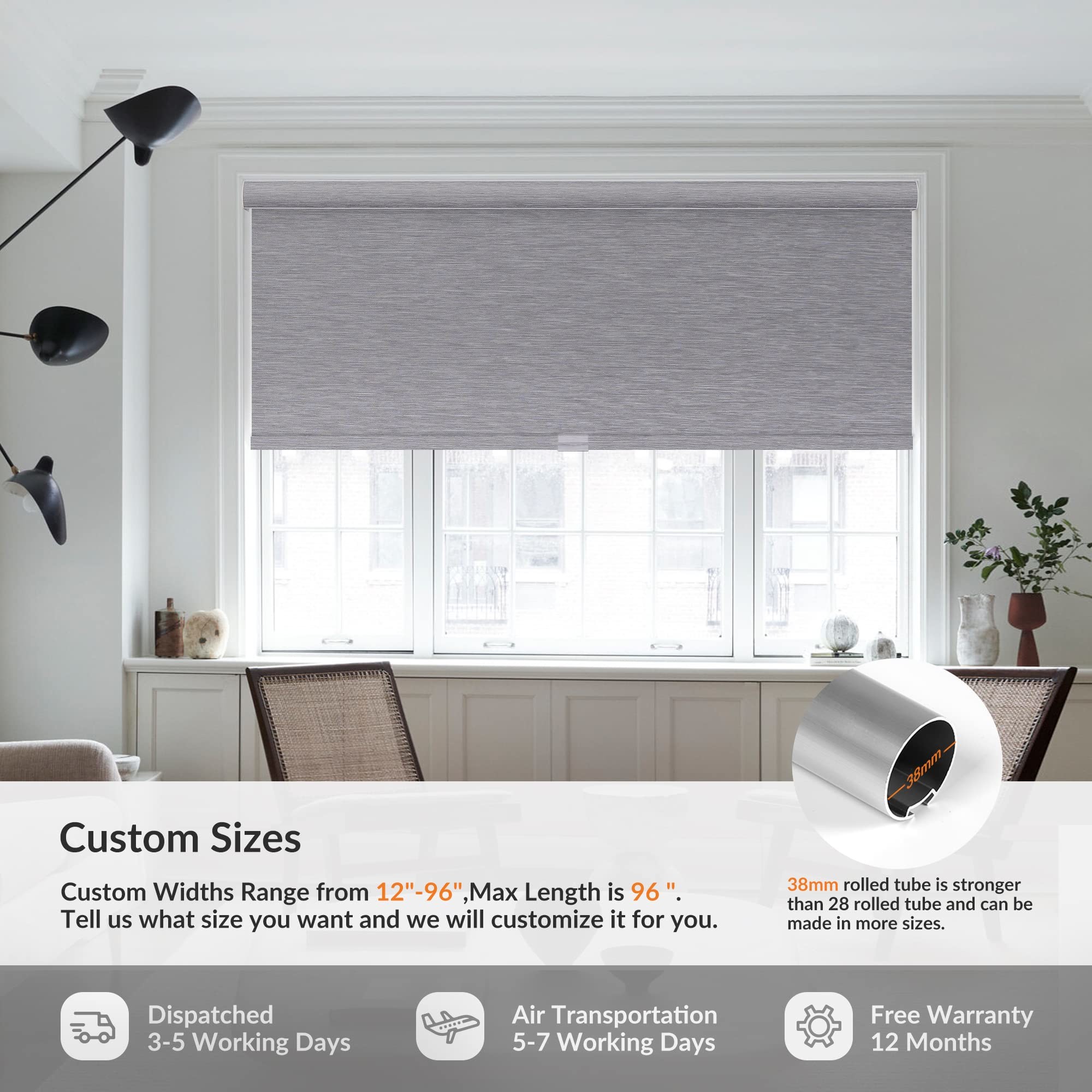 3m Width 100% Polyester Blackout Roller Fabric White Coated For Window Decor