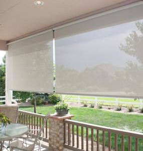 Quality Anti Dust White Blockout Roller Blinds Motorized 100% polyester wholesale