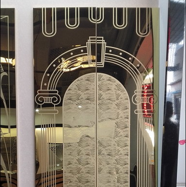 2019 Brand ThyssenKrupp Fuji Otis Stainless Steel Elevator Decorative Etched Sheet Panel For Middle East Market