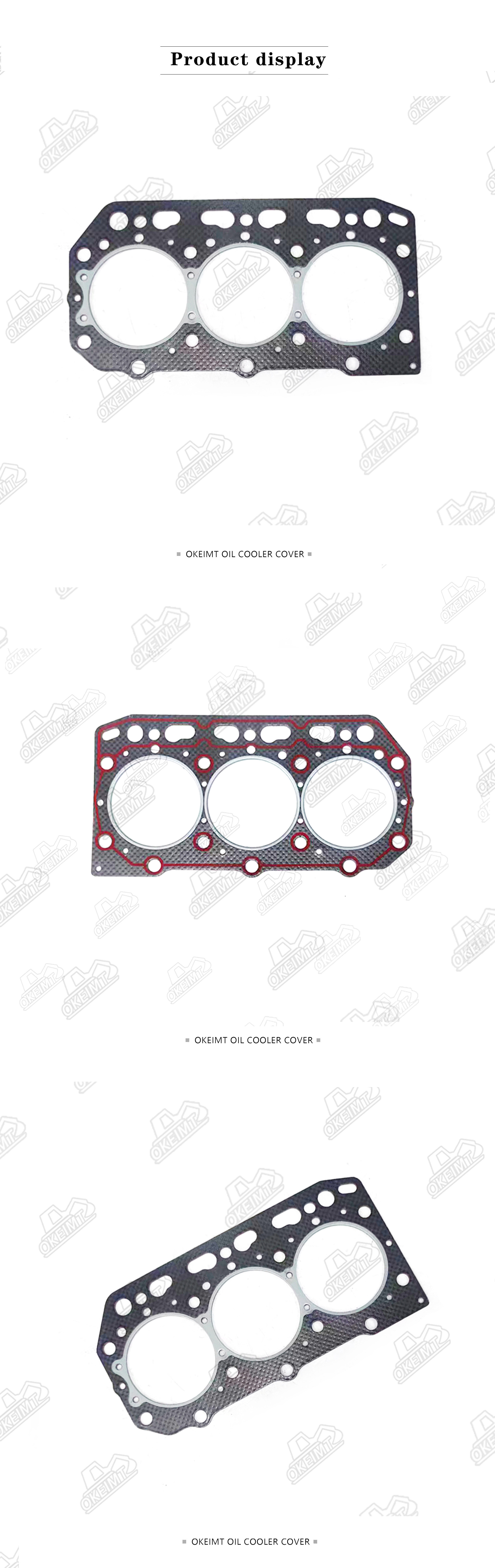 For Yanmar 3D84-2 Engine Cylinder Head Gasket YM129157-01333