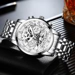 2022 Fashion Multifunctional Stainless Steel Waterproof 3ATM Quartz Watch For