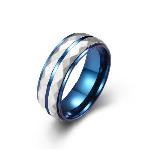 Quality Punk Line Stainless Steel Ring Personality Fidget Spinner Rings For Women Men wholesale