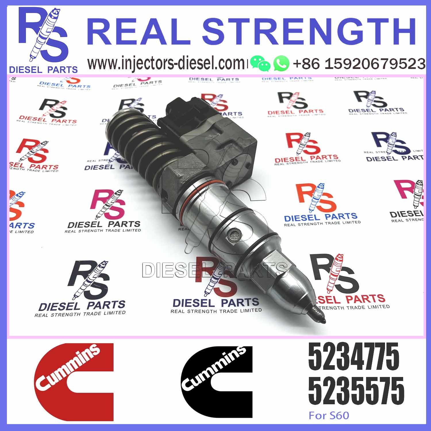 D-etroit 12.7L SERIES S60 N2 Common Rail Diesel Fuel Injector 5237820 5234775 5234785 5234935 5235605 5237045 5237821
