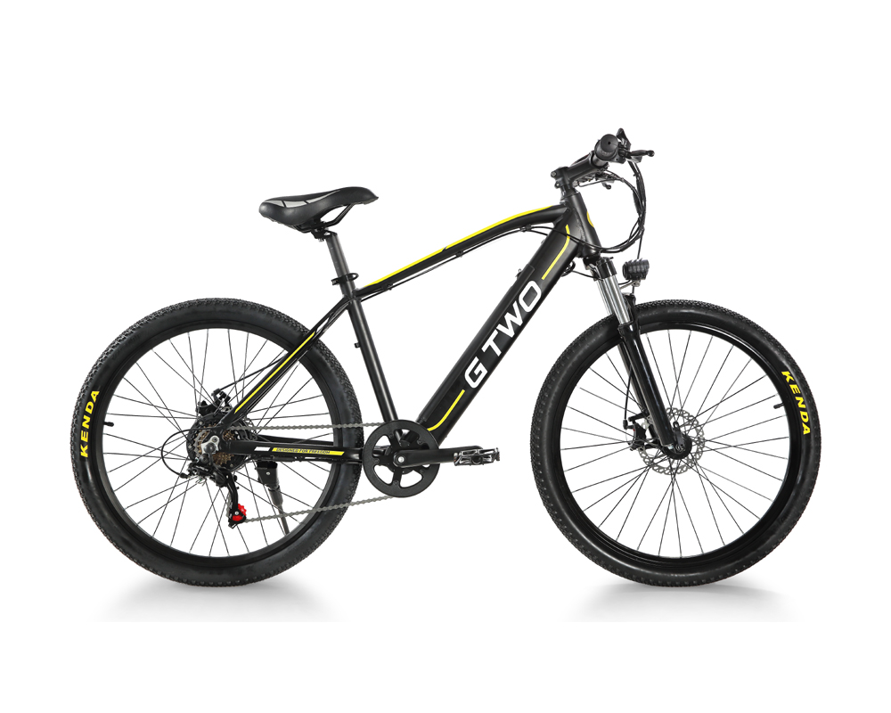 26 Inch Retro Electric Bicycle 48V 10AH Integrated Battery Shimano 7 Speed Derailleur