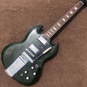 Quality Custom SG Electric Guitar G400 Deep Army Green Rosewood Fingerboard Bigsby Tremolo wholesale