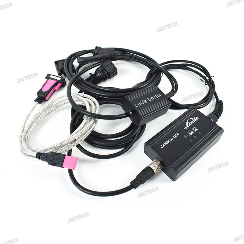 For Linde Canbox USB Doctor Forklift truck Diagnostic Cable linde pathfinder Diagnosis Interface Tool and FZ G1 tablet