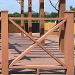 Outdoor Wood Plastic Composite Railing Recycled Balustrada WPC