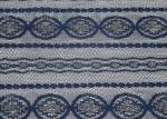 Scalloped Edge Gold Metallic Lace Fabric Shrink-Resistant SGS CY-LW0208