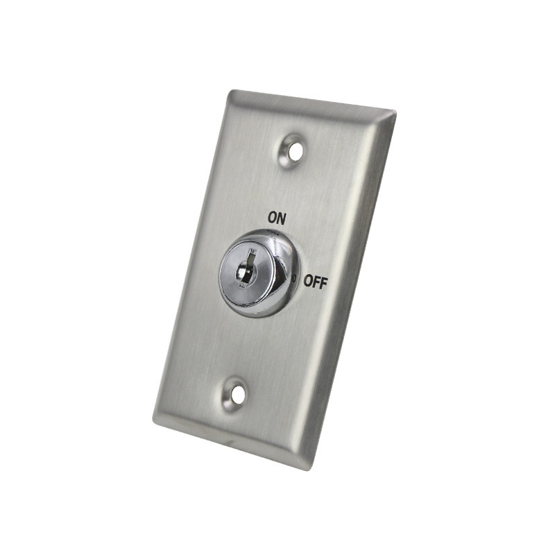Two Metal Keys Keyed On Off Switch Mortise Mounted Long - Life Tested
