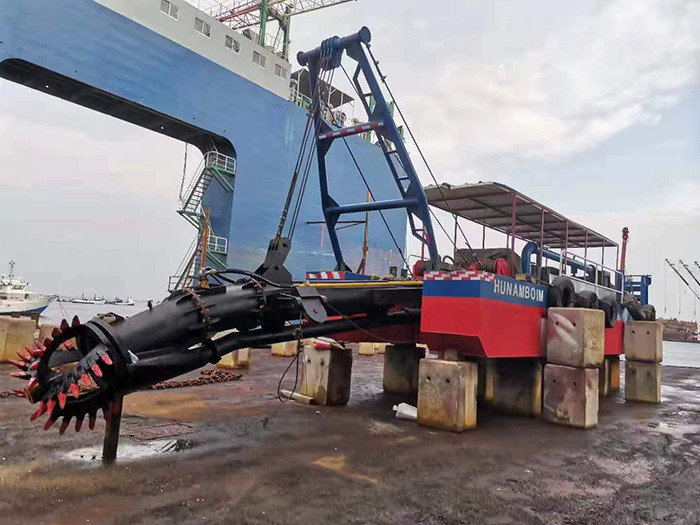 WN200 Cutter Suction Dredger with a red color for sand dredging