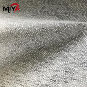 Quality 25gsm Flower Mesh PES Single Dot Non Woven Fusible Interlining wholesale