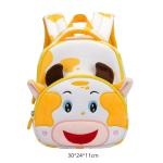 Cow Waterproof Kids Backpack Cartoon 3D Animal Kindergarten Girls Fashion