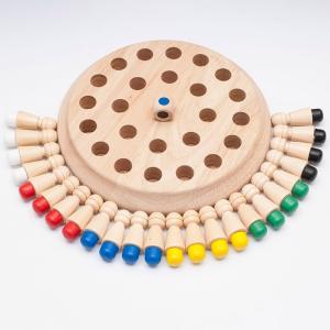 Quality 1.6in Wooden Toys Memory Chess Block 4cm Wooden Memory Matchstick Chess wholesale