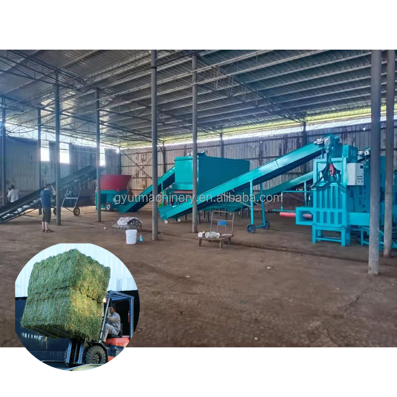 Alfalfa Baler Machine For Farm Air-cooling Baling Packing Compress Machine