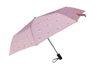 Quality Waterproof Automatic Travel Umbrella 3 Folding Pongee Rubber Caoted Handle wholesale
