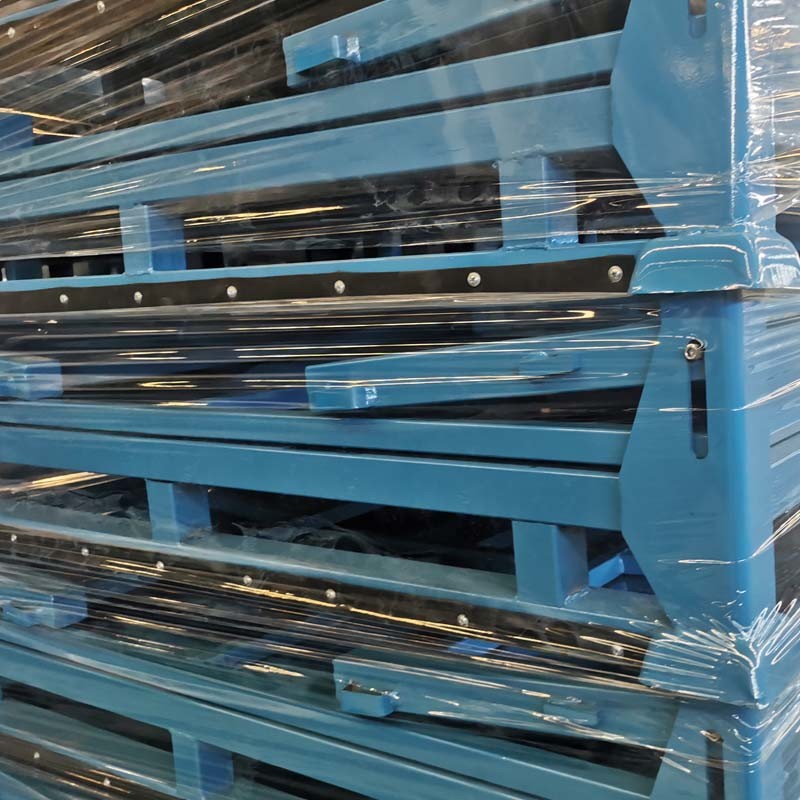 High Durability Industrial Warehouse Grid Storage Metal Pallet Box In Multiple Colors