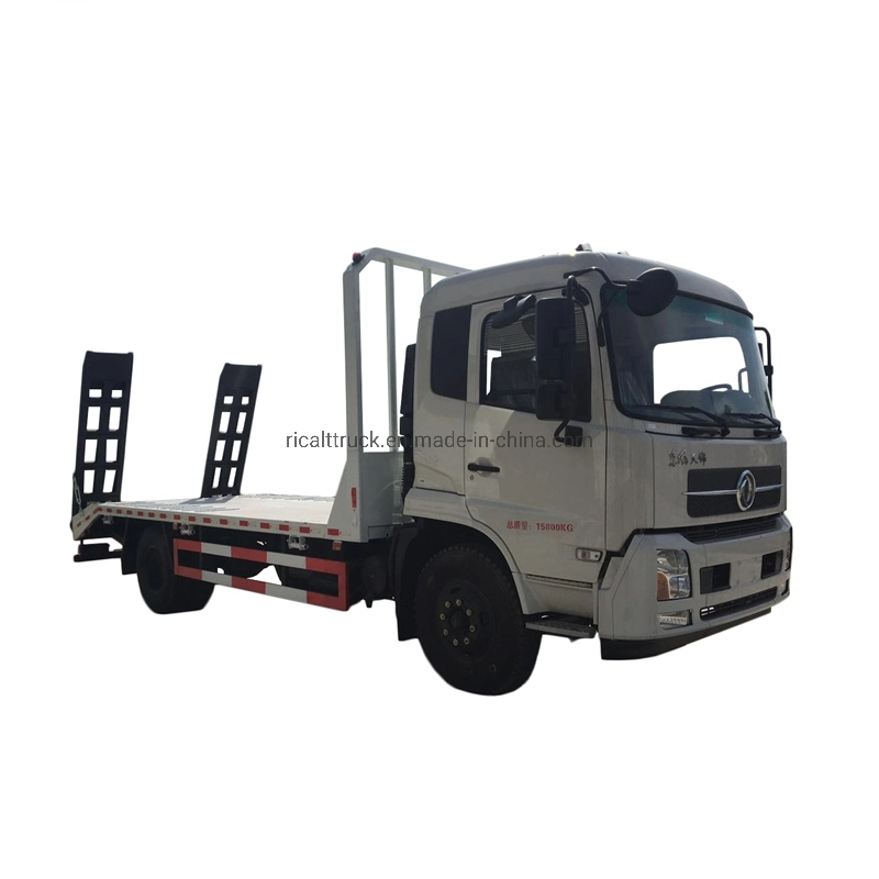 Dongfeng 4X2 Excavator Flat Bed Wrecker 8700X2500X3200 mm Dimensions L x W x H mm